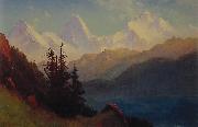 Albert Bierstadt Splendour of the Grand Tetons France oil painting artist